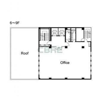 6階〜9階 平面図