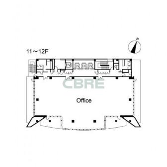 11階〜12階 平面図