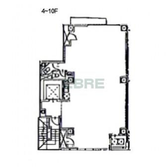 4階〜10階 平面図