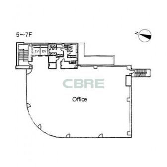 5階〜7階 平面図