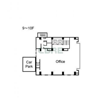9階〜10階 平面図
