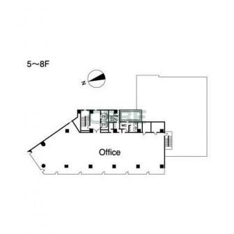 5階〜8階 平面図