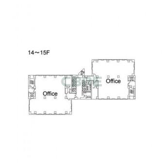 14階〜15階 平面図