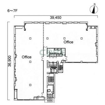 6階〜7階 平面図