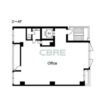 2階〜4階 平面図