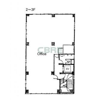 2階〜3階 平面図