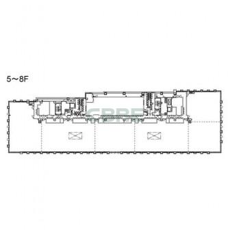5階〜8階 平面図