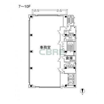 7階〜10階 平面図