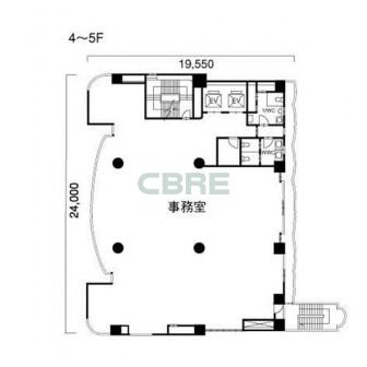4階〜5階 平面図