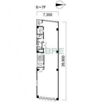 6階〜7階 平面図