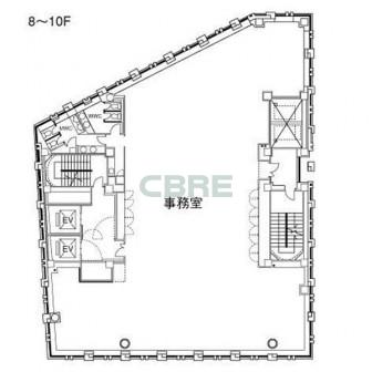 8階〜10階 平面図