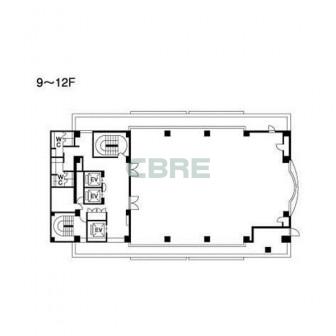 9階〜12階 平面図