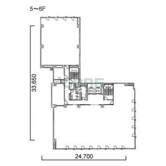 5階〜6階 平面図