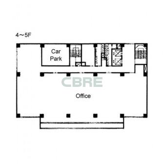 4階〜5階 平面図