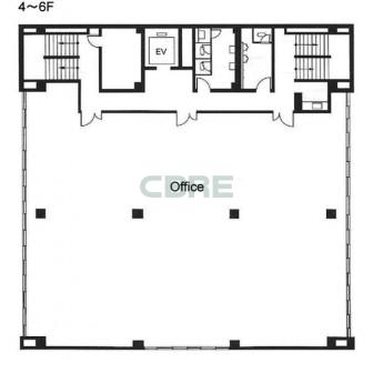 4階〜6階 平面図