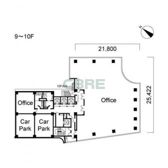 9階〜10階 平面図