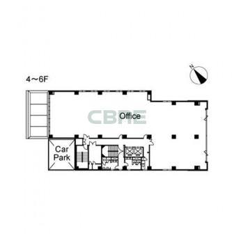 4階〜6階 平面図