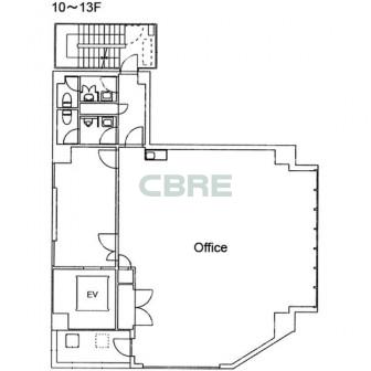 10階〜13階 平面図