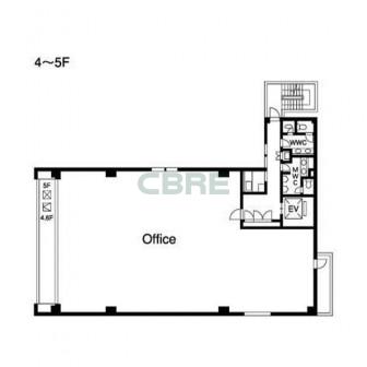 4階〜5階 平面図