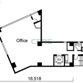2階〜9階 平面図