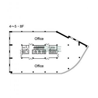 4階〜5階 平面図