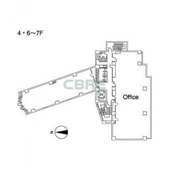 4階〜6階 平面図