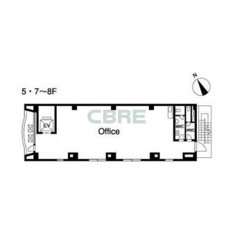5階〜7階 平面図