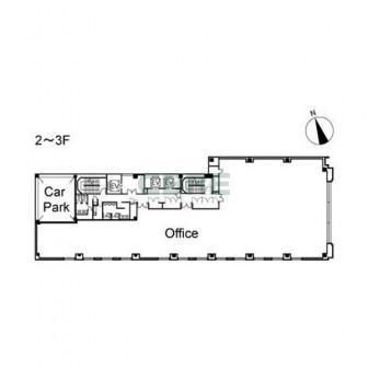 2階〜3階 平面図