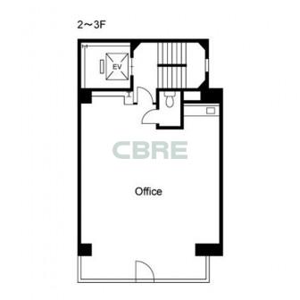 2階〜3階 平面図