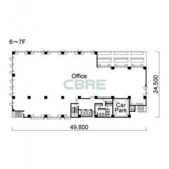 6階〜7階 平面図