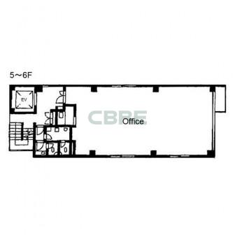 5階〜6階 平面図