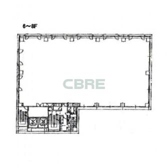 6階〜8階 平面図