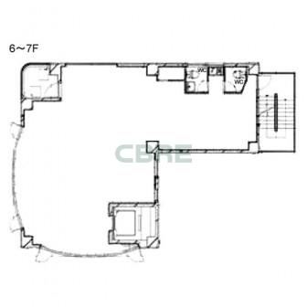 6階〜7階 平面図