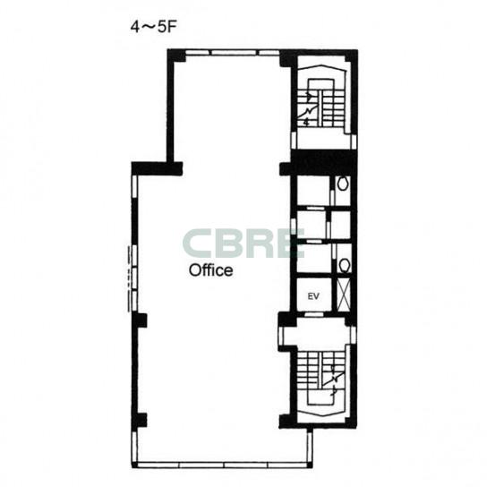 4階〜5階 平面図