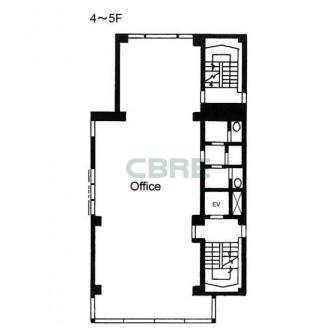 4階〜5階 平面図