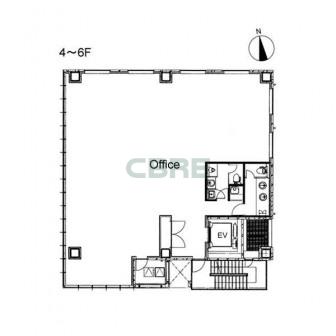 4階〜6階 平面図