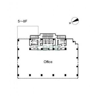5階〜8階 平面図