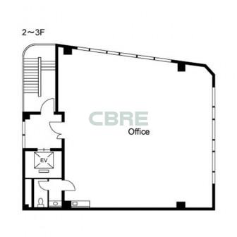 2階〜3階 平面図