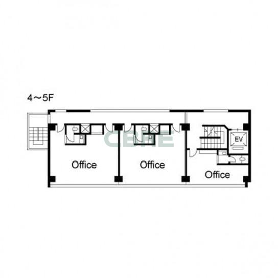 4階〜5階 平面図