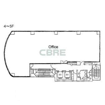 4階〜4階 平面図