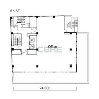 5階〜6階 平面図