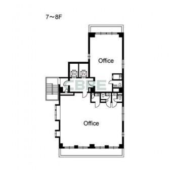 7階〜8階 平面図