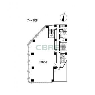 7階〜10階 平面図