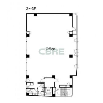 2階〜3階 平面図