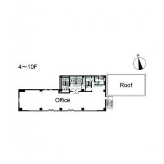 4階〜10階 平面図