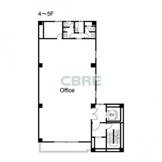 4階〜5階 平面図