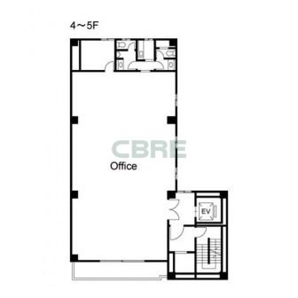 4階〜5階 平面図
