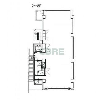 2階〜3階 平面図