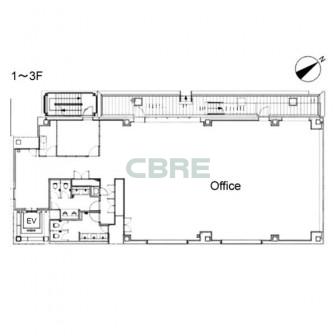 1階〜3階 平面図