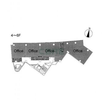 4階〜6階 平面図